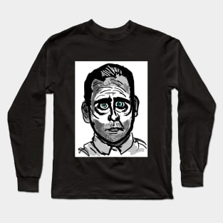 Deranged michael scott Long Sleeve T-Shirt